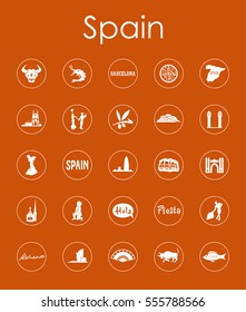 Set of Spain simple icons