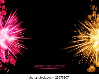 Set of sparkle banners. Vector illustration.