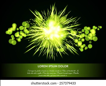 Set of sparkle banners. Vector illustration.