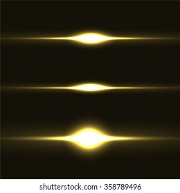 Set of sparkle lights with transparency effects. Collection of beautiful bright lens flares. Lighting effects of flash. Easy to use.