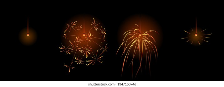 Set of Sparkler Fireworks