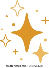 A set of sparkles to brighten the mood of any graphic