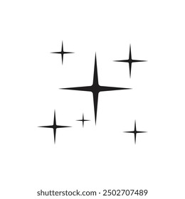 Conjunto de Ilustración vectorial de estrella brillante