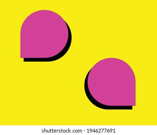 Set of speak bubble text, chatting box, message box outline cartoon vector illustration design. Balloon doodle style of thinking sign symbol.