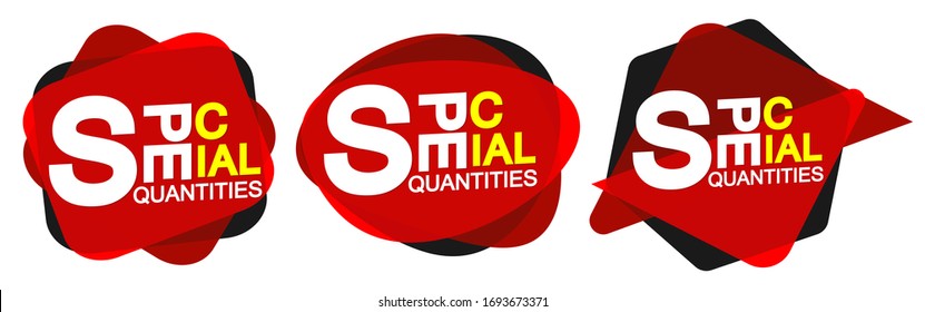 Establecer plantilla de diseño de banners de burbujas de oferta especial, etiquetas de venta, iconos de aplicaciones, ilustración vectorial