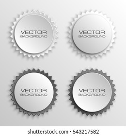 Set Special Round Offer Sticker and Tag Vintage and text - Vector banner