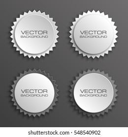Set Special Round Offer Sticker and Tag Vintage and text - Vector banner