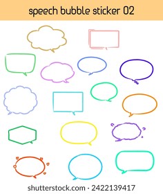 a set of speech balloons