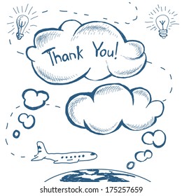 Set of speech  bubble. Cloud