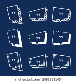 set of speech Bubble design collection