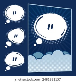 set of speech Bubble design collection