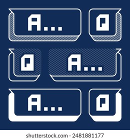 set of speech Bubble design collection