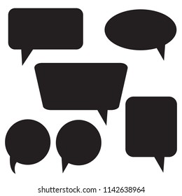 Set of speech bubble icons