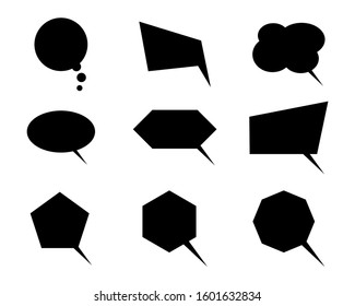 Set of Speech Bubble Icons Vector Illustration