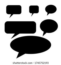 set. speech bubble on a white isolated background