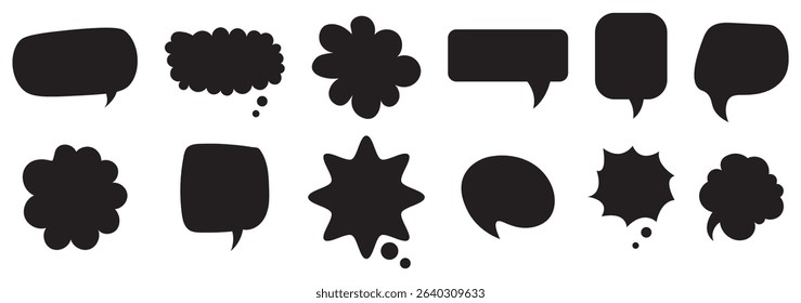Set of Speech bubble vector illustration