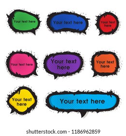 Set speech bubbles