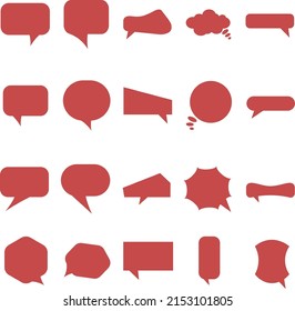 A set of speech bubbles