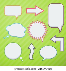 Set of speech bubbles