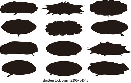 Set of the speech bubbles