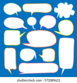 Set of speech bubbles 