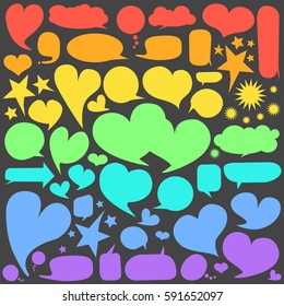 Set of  speech bubbles 
