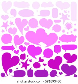 Set of  speech bubbles 