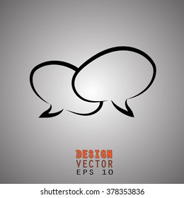 Set of speech bubbles. Chat and social media concepts. Vector illustration EPS 10