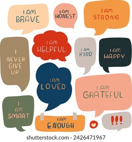 set of speech bubbles, hand drawn vector elements