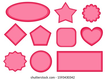 A set of speech bubbles isolated on white background. They are pastel color with shadows very suitable for business grand sales, advertising, announcements and etc.