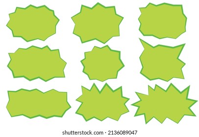 Set speech bubbles on white background. chat vector boom and doodle message or communication icon Cloud speaking for comics and minimal message dialog