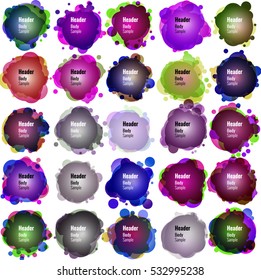 Set of Speech bubbles. Original illustration. EPS 10 vector file included