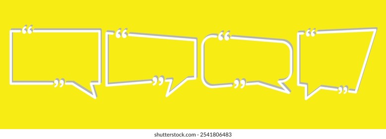 Set of speech bubbles. Speak bubble text, cartoon chatting box, message box. Talk bubble. Set of hand drawn speech bubbles. Dialogue balloons. Comic speech bubbles