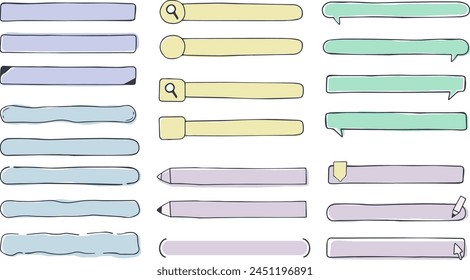 Conjunto de burbujas de voz que se pueden utilizar para encabezados, etc.