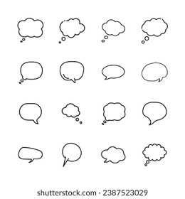 set of speech bubbles vector