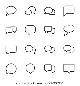set of speech bubbles vector