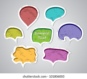 Set of speech bubbles. Vector illustration eps10