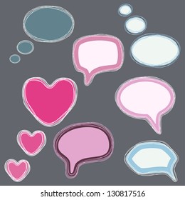 Set of speech bubbles - vector illustration