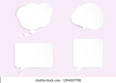 Set of speech bubbles. Vector illustration