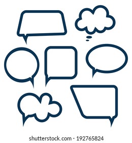 Set of speech bubbles. Vector illustration