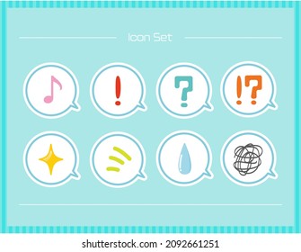A set of Speech Bubbles. Vector illustration.