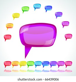 Set of speech bubbles - vector illustration