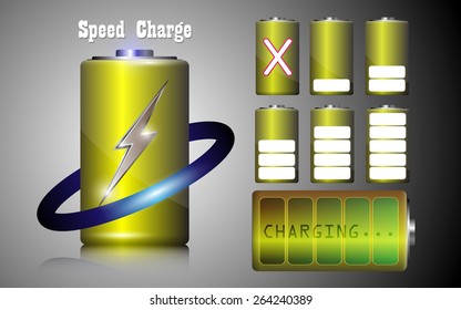 set of speed charge battery alkaline