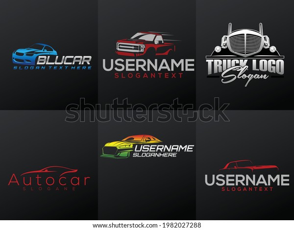 Set the speed fast car
logo design