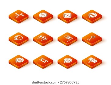 Set Speed limit traffic, Parking car barrier, Road warning rockfall, ublic transport board, Fire exit and Stop sign icon. Vector