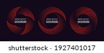 Set of speed lines in circle form. Radial speed Lines in Circle Form for comic books. Technology round Logo. Black thick halftone dotted speed lines.