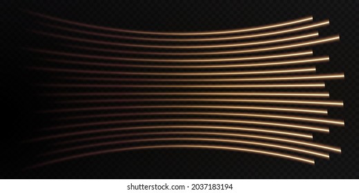 Set of speed lines isolate on transparent the background. Collection of vector signs traffic.