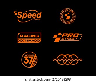 Conjunto de equipo de carreras de velocidad