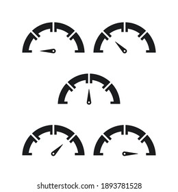 Set of speedometer icon vector illustration