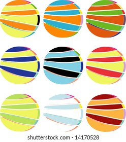 Set of spheres